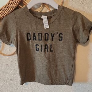 Olive 'Daddy's Girl' Short Sleeve Tee